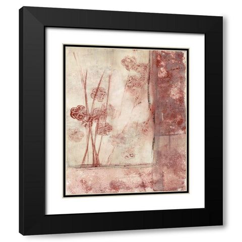 Framed Blossoms II Black Modern Wood Framed Art Print with Double Matting by Goldberger, Jennifer