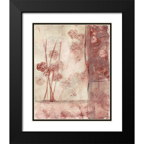 Framed Blossoms II Black Modern Wood Framed Art Print with Double Matting by Goldberger, Jennifer