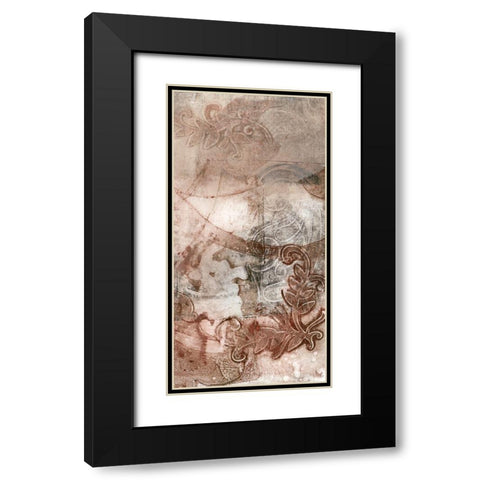 Layered Filigree II Black Modern Wood Framed Art Print with Double Matting by Goldberger, Jennifer