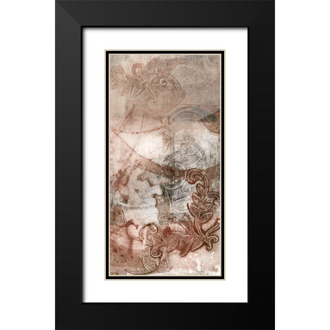 Layered Filigree II Black Modern Wood Framed Art Print with Double Matting by Goldberger, Jennifer