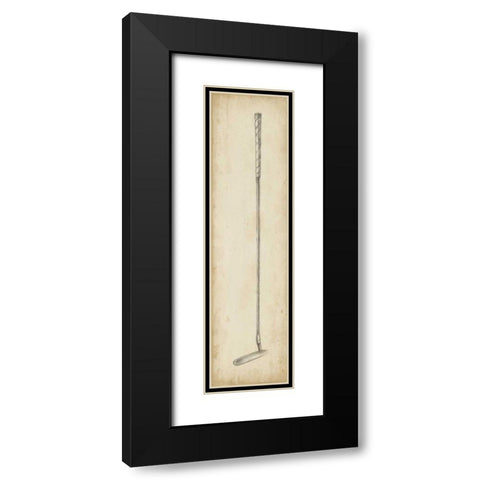 Vintage Golf Clubs I Black Modern Wood Framed Art Print with Double Matting by Harper, Ethan