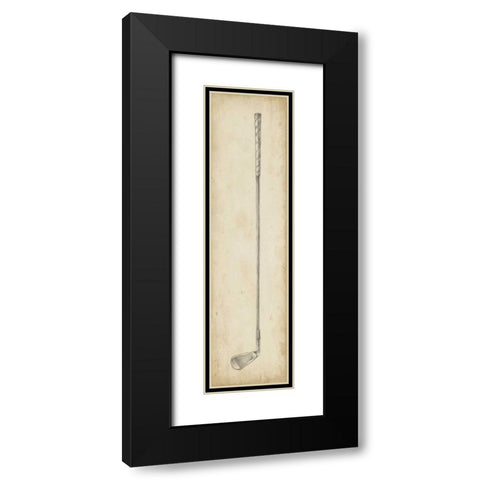 Vintage Golf Clubs III Black Modern Wood Framed Art Print with Double Matting by Harper, Ethan