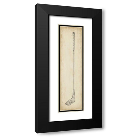 Vintage Golf Clubs IV Black Modern Wood Framed Art Print with Double Matting by Harper, Ethan