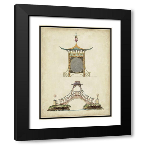 Garden Follies III Black Modern Wood Framed Art Print with Double Matting by Vision Studio