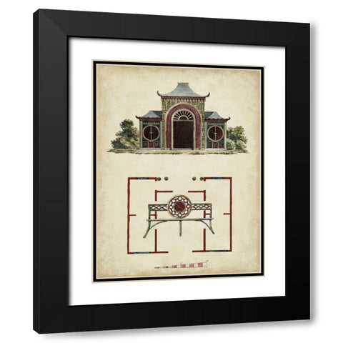 Garden Follies IV Black Modern Wood Framed Art Print with Double Matting by Vision Studio