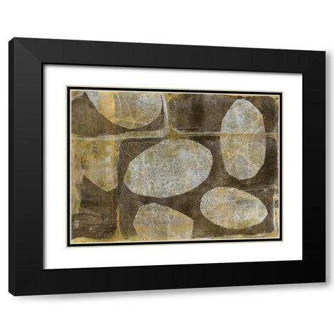 River Rock I Black Modern Wood Framed Art Print with Double Matting by Goldberger, Jennifer