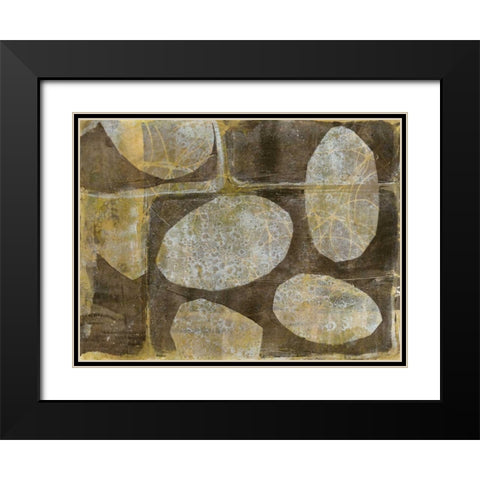 River Rock I Black Modern Wood Framed Art Print with Double Matting by Goldberger, Jennifer