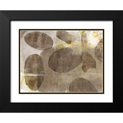 River Rock II Black Modern Wood Framed Art Print with Double Matting by Goldberger, Jennifer