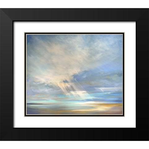Heavenly Light II Black Modern Wood Framed Art Print with Double Matting by Finch, Sheila