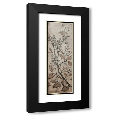 Branch and Blossoms I Black Modern Wood Framed Art Print with Double Matting by OToole, Tim