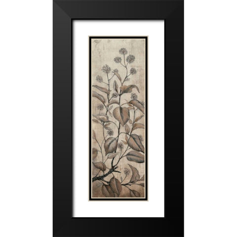 Branch and Blossoms II Black Modern Wood Framed Art Print with Double Matting by OToole, Tim