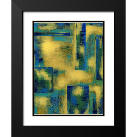 Unconditional II Black Modern Wood Framed Art Print with Double Matting by Stramel, Renee W.