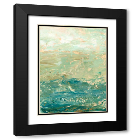 Ocean Horizon Black Modern Wood Framed Art Print with Double Matting by Harper, Ethan