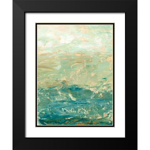 Ocean Horizon Black Modern Wood Framed Art Print with Double Matting by Harper, Ethan