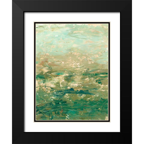 Mountain Horizon Black Modern Wood Framed Art Print with Double Matting by Harper, Ethan