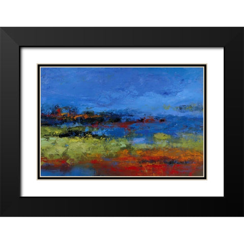Thicker than Water II Black Modern Wood Framed Art Print with Double Matting by Bothne, Janet