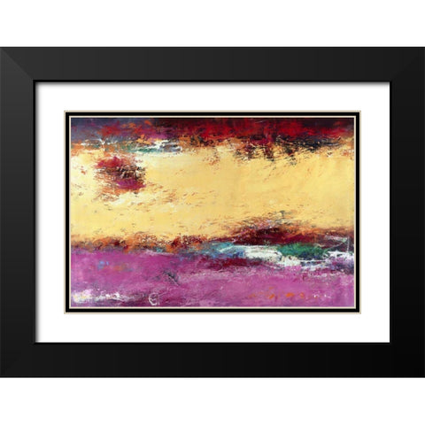 A Bridge to Joy Black Modern Wood Framed Art Print with Double Matting by Bothne, Janet