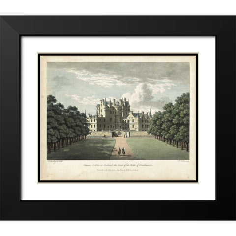 Watts Views II Black Modern Wood Framed Art Print with Double Matting by Watts, W.