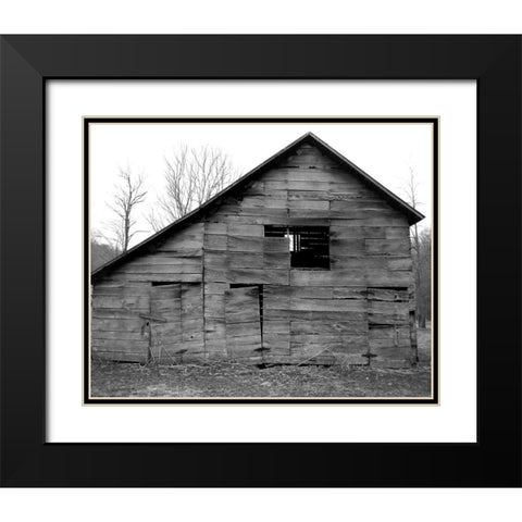 Weather Worn III Black Modern Wood Framed Art Print with Double Matting by Ludwig, Alicia