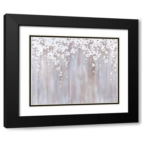White Cherries Black Modern Wood Framed Art Print with Double Matting by Edmunds, Sydney