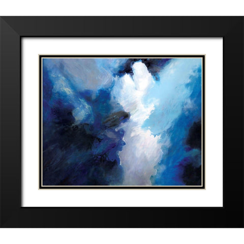 Gathering Storm Clouds Black Modern Wood Framed Art Print with Double Matting by Circle Art Group