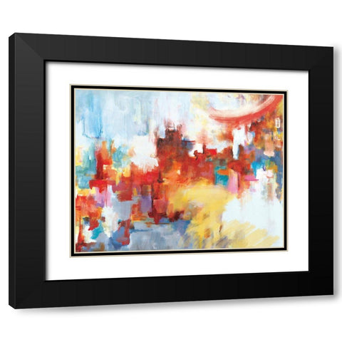 City Night II Black Modern Wood Framed Art Print with Double Matting by Circle Art Group