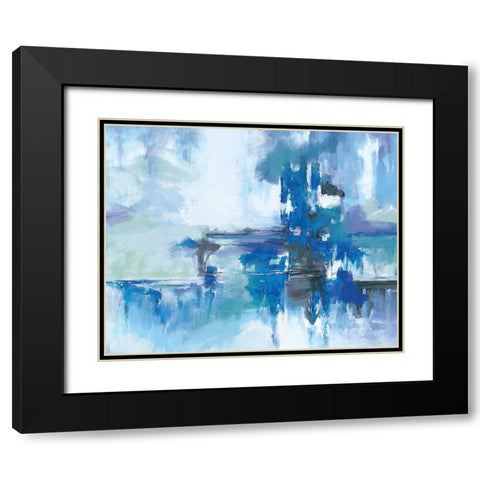 Patience Black Modern Wood Framed Art Print with Double Matting by Circle Art Group