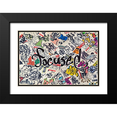 Focused - Urban Inspiration Black Modern Wood Framed Art Print with Double Matting by Circle Art Group