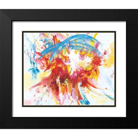 Summer Days Black Modern Wood Framed Art Print with Double Matting by Circle Art Group