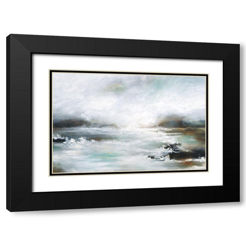 Coastal View IV Black Modern Wood Framed Art Print with Double Matting by Drotar, Rikki