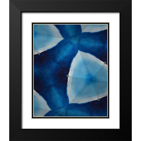 Indigo Daydream VIII Black Modern Wood Framed Art Print with Double Matting by Stramel, Renee W.
