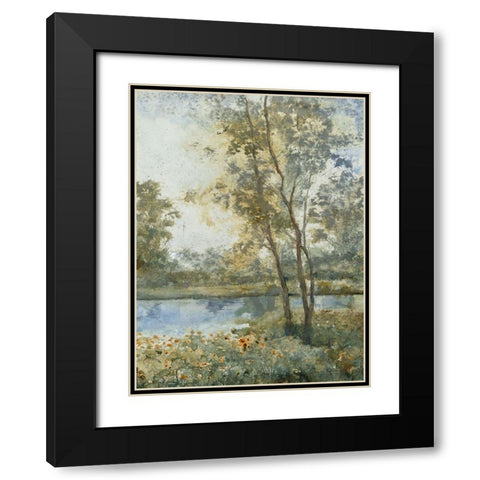 Custom Ethereal Waters II (ASH) Black Modern Wood Framed Art Print with Double Matting by OToole, Tim