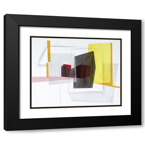 Mixtape II Black Modern Wood Framed Art Print with Double Matting by Edmunds, Sydney