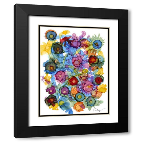 Coastal Spectrum II Black Modern Wood Framed Art Print with Double Matting by Baynes, Cheryl