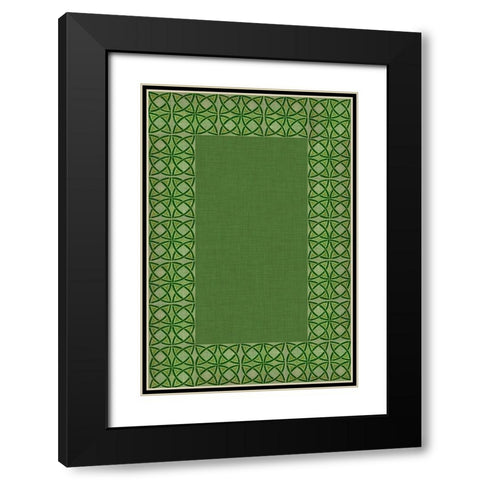 St. Pattys Collection E Black Modern Wood Framed Art Print with Double Matting by Vision Studio