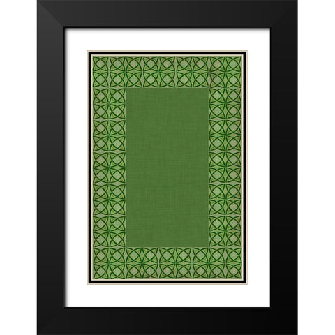 St. Pattys Collection E Black Modern Wood Framed Art Print with Double Matting by Vision Studio