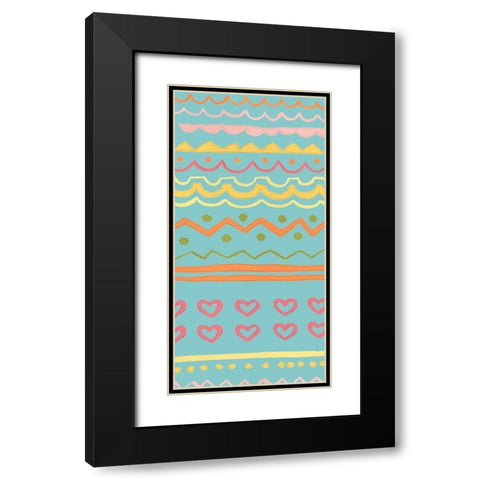 Easter Sweeties Collection B Black Modern Wood Framed Art Print with Double Matting by Vess, June Erica