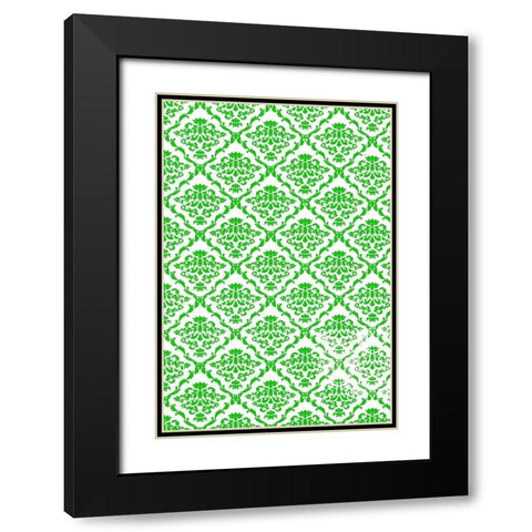 Let it Snow Collection E Black Modern Wood Framed Art Print with Double Matting by Vess, June Erica