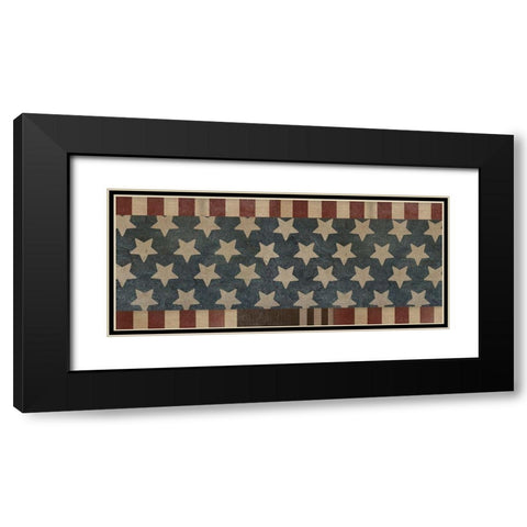 Patriotic Collection H Black Modern Wood Framed Art Print with Double Matting by Vess, June Erica