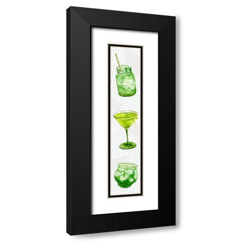 St. Patricks Day Collection D Black Modern Wood Framed Art Print with Double Matting by Wang, Melissa