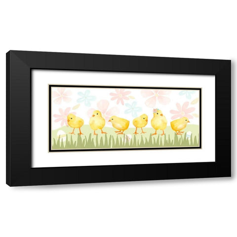 Sweet Easter Collection H Black Modern Wood Framed Art Print with Double Matting by Vess, June Erica
