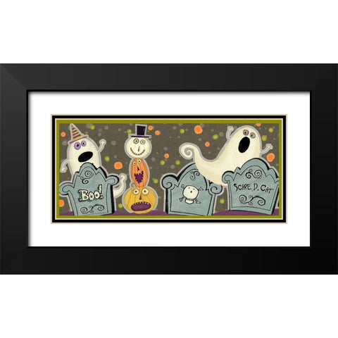 Happy Haunting Collection D Black Modern Wood Framed Art Print with Double Matting by Eisner, Viv