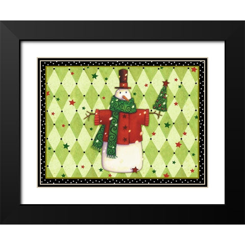 Harlequin Christmas Collection A Black Modern Wood Framed Art Print with Double Matting by Eisner, Viv