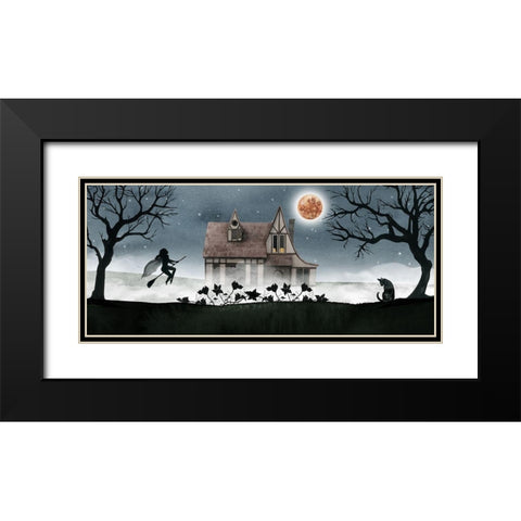 Harvest Moon Collection D Black Modern Wood Framed Art Print with Double Matting by Popp, Grace