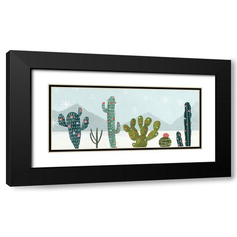 Holiday Llama Collection D Black Modern Wood Framed Art Print with Double Matting by Borges, Victoria
