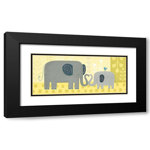 Mama and Me Collection D Black Modern Wood Framed Art Print with Double Matting by Borges, Victoria