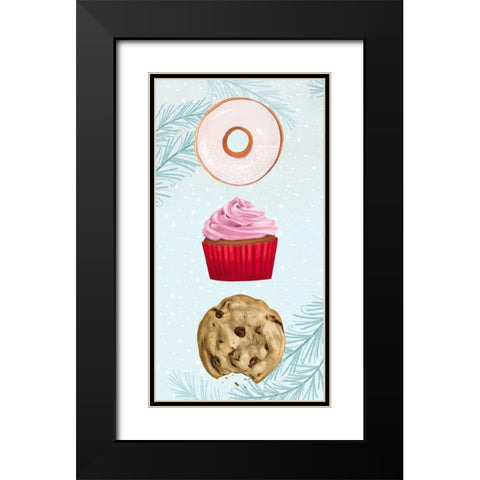 Sweet Holidays Collection B Black Modern Wood Framed Art Print with Double Matting by Borges, Victoria
