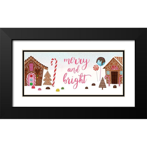 Sweet Holidays Collection D Black Modern Wood Framed Art Print with Double Matting by Borges, Victoria