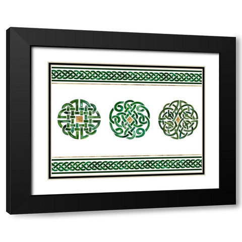 Celtic Knot Collection A Black Modern Wood Framed Art Print with Double Matting by Borges, Victoria