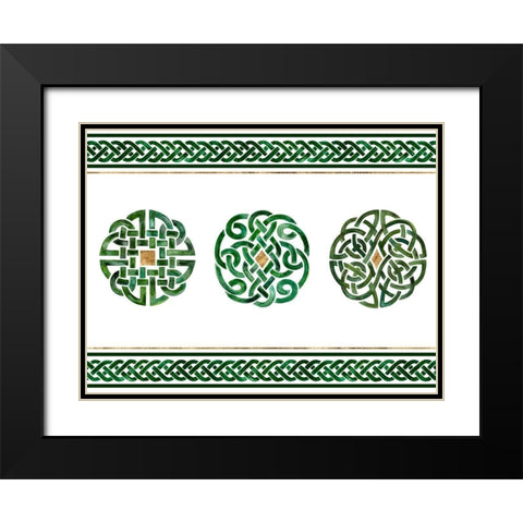 Celtic Knot Collection A Black Modern Wood Framed Art Print with Double Matting by Borges, Victoria